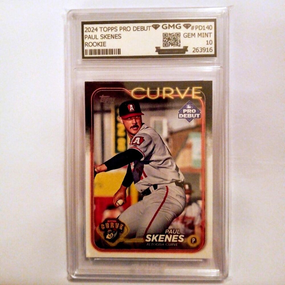 Paul Skenes Pro Debut Rookie Card #PD140 2024 GMG Graded 10 Gem Mint